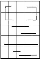 people were able to remember what their drawings looked like, but failed to replicate them in the correct location (Goldberg et al [CHI 02]) The cells in the grid all look alike!