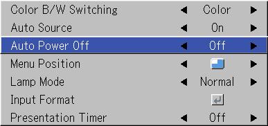 Setup Select menu name Setup. See Menu Operation Method on Page E-40 for information about performing menu operations. The item name display will differ depending on the input signal.
