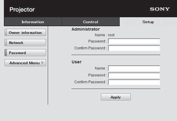 Setting the access limitation You can limit a user for accessing any particular page.