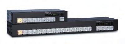 The user can select between analog composite and analog component (HD or SD) input for each input terminal.