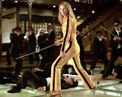 Figure 24: The Bride character from the Quentin Tarantino film Kill Bill. The costume references the well-known martial arts film, Enter the Dragon (Tierney, 2006).