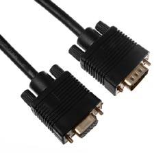The 15- pin VGA connector is found on many video cards, computer monitors, and some high definition television sets.
