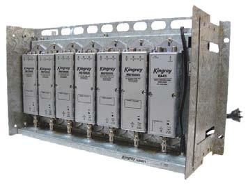 KINGRAY MODULAR RACK PayTV Approved MD100US MD100VS KR001 KR002 UHF/DSB stereo modulator. Rack mountable.