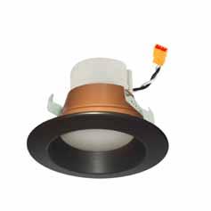 Bronze Example: NLP-441GBW/WW- 4" Prism Smart GBW LED etrofit Downlight eflector, White finish 6 Nora Lighting's 4" Prism Smart GBW LED etrofit downlights are culus listed for use in existing 4" IC