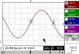 1 Demo: b) c) b) c) b) c) no. 6 : AM Modulation sine 1 sinusoidal signal with amplitude modulation 1.3 V < Vpp < 3.3 V - F 1.3 khz 100 µs/div. - MAIN = 500 mv/div.