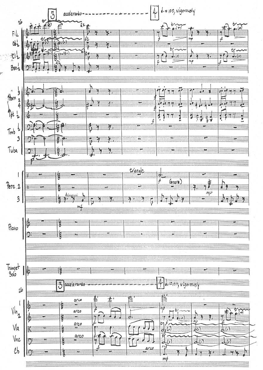 igure 53 acsimile o the original score, page 3 Concerto or