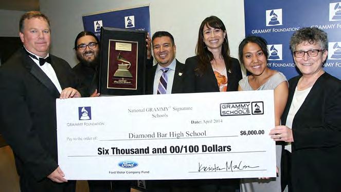 As this year s winner, Diamond Bar High School received a grant of $6,000 for their music education program.