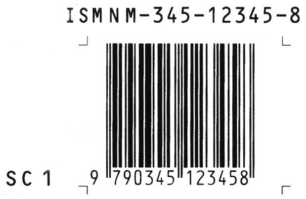 for bar code purposes only. For the calculation of the check digit, however, M has the numerical value 3 (see Chapter 2.1.4).