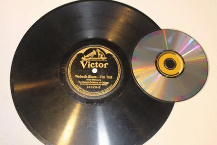 Analog audio: vinyl records Sound is literally carved into a phonograph record, because the groove undulations are