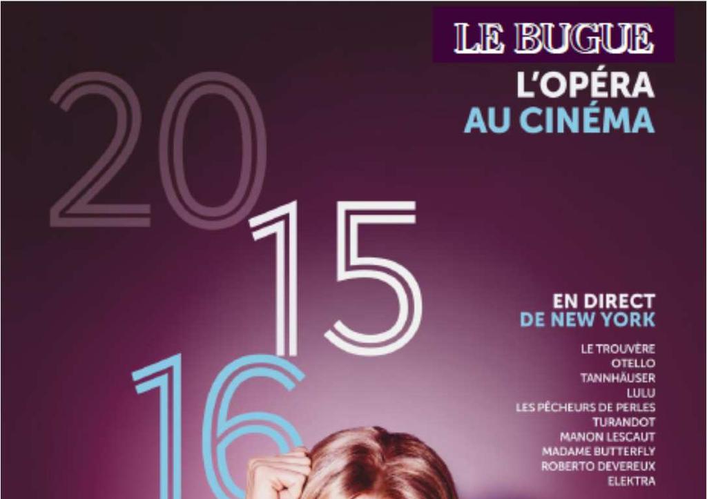 Salle Eugene Roy for a 2015-2016 season with ten new operas including six new