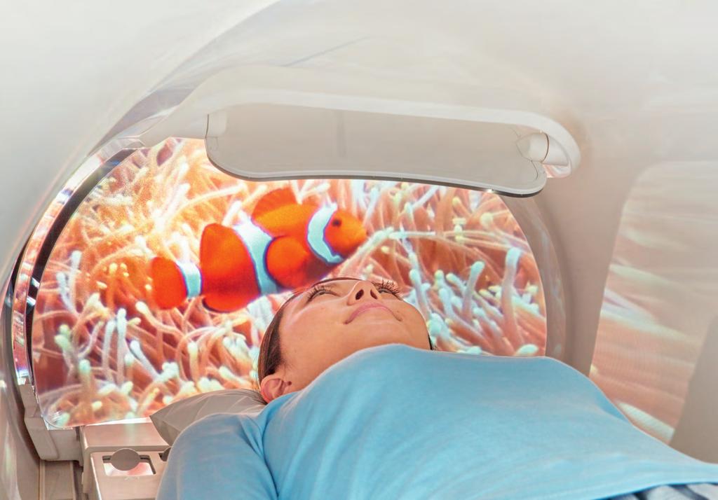 Give your patients a greater sense of freedom Vantage Galan 3T offers an immersive in-bore MR
