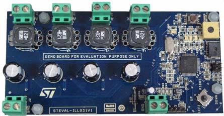 STEVAL-ILL0V Digital constant-current controller for LED driving based on the STM8S08x Data brief Features DC input voltage: 8 V Buck stage adapts output voltage to drive LEDs with selected current