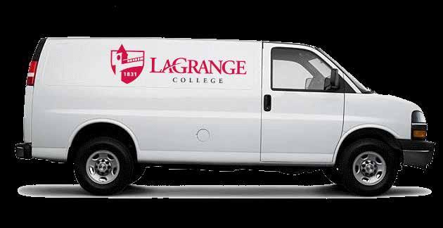 7.3 LAGRANGE COLLEGE Visual Identity Program OTHER APPLICATIONS - VEHICLES Application of the LaGrange College logo and