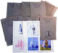 18 lessons and 5 supplementary lessons), foolscap folio, each with a page or two of duplicated typescript and a folding plate (a couple with two plates; the last three lessons each with a colour