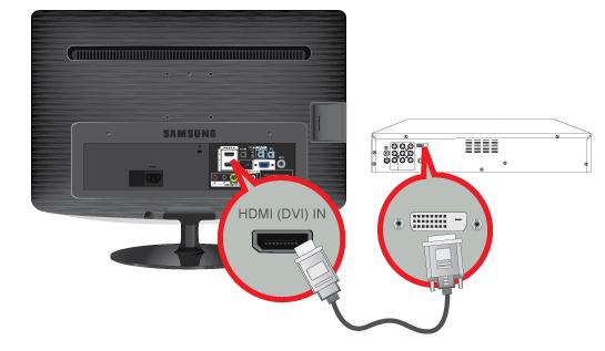 2-8 Connecting Using an HDMI to DVI Cable 1.