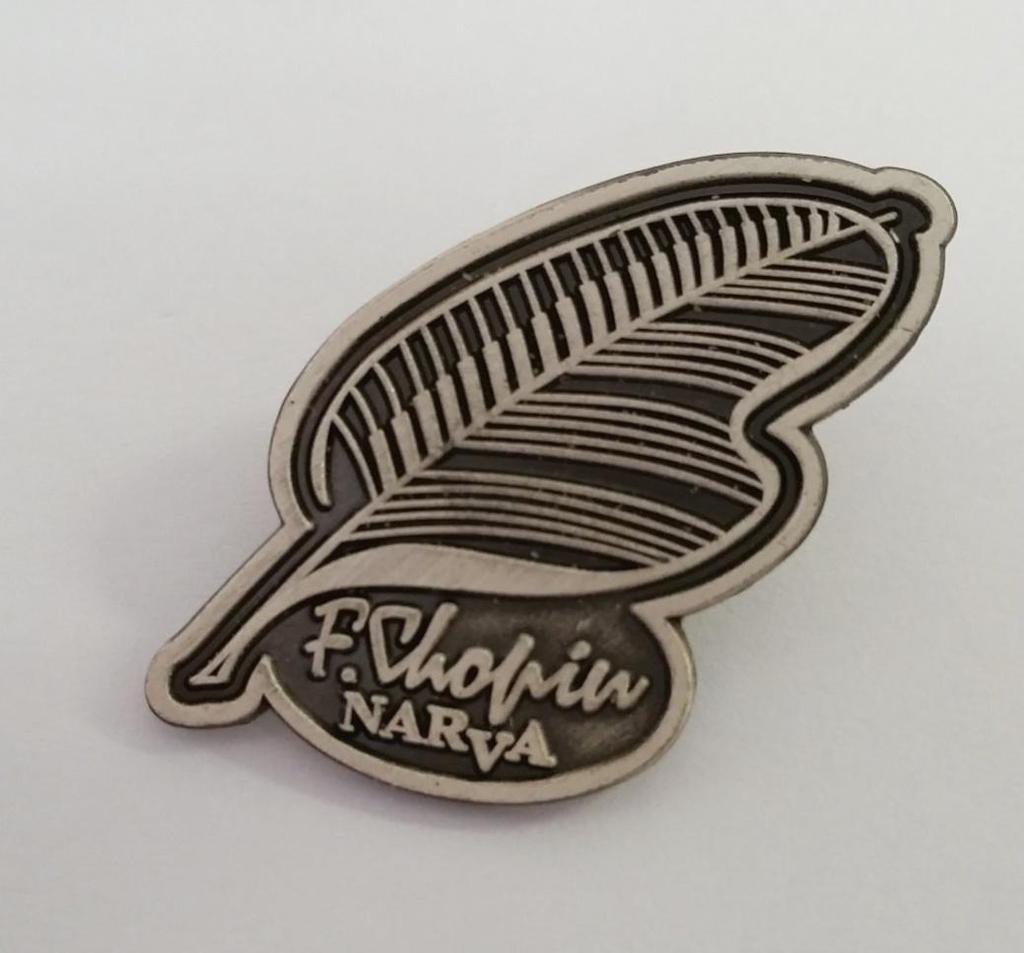A special Narva Chopin Competition pin for every competition