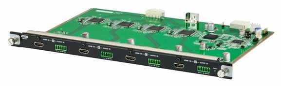 Product Overview Modular Matrix Switch VM1600 4-Port Input/Output Board VM7514 / VM8514 4-Port HDMI Input/Output Board VM7804 / VM8804 Connects any of 16 video sources to any of 16 displays Video