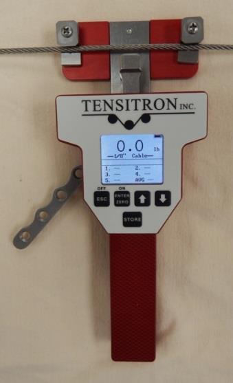 DO NOT EXCEED THE MAXIMUM TENSION RANGE OF THE INSTRUMENT OR DAMAGE WILL OCCUR.
