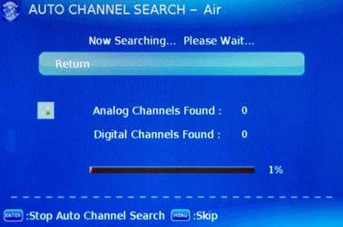 Channel Settings: Press > button to display the Channel Settings menu.