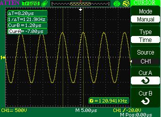 3.2 Taking Cursor Measurements You can use the cursors to quickly take time and voltage measurements on a waveform. 3.2.1 Measuring Ring Frequency To measure the ring frequency at the rising edge of a signal, follow these steps: 1).