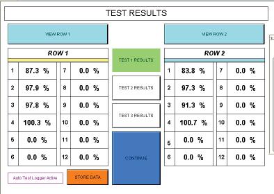 (continued) Test results Test results table 3.16 Review Test Results The Test Results screen allows viewing results of each individual test by pressing the on-screen button ( TEST 1 RESULTS, etc.
