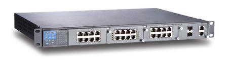 STAT PWR PWR RING PORT PORT 6 5 6 5 6 5 M M M PoE 6 5 PoE IKS-66 Industrial Ethernet Solutions IKS-66-PoE Series +G-port Gigabit modular PoE managed Ethernet switches Supports a total of 0 W by smart