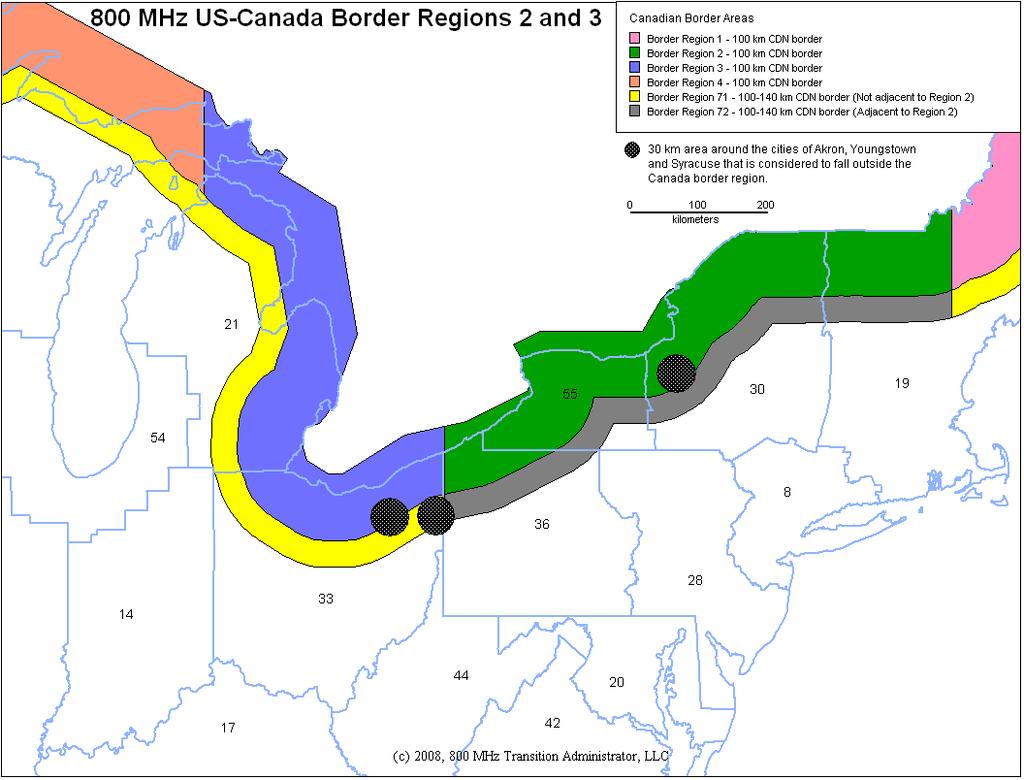 Canadian Border Regions