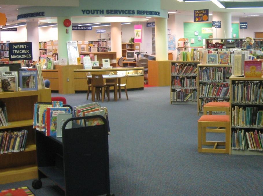 This is the Youth Services Department of the Bridgewater Library.