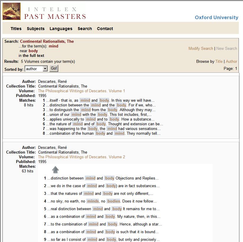 PAST MASTERS Searching: simple,