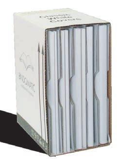 Covers Bindomatic Cover Start Packs Cover Start Packs include multiple spine widths in the same box, which is very practical when binding different size documents in