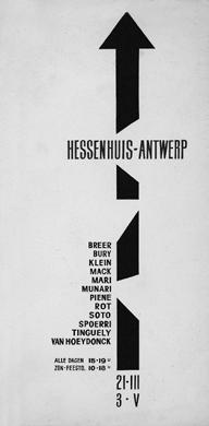 A Huge Amusement-Park Exhibition / Vision in Motion (1959) Jan Ceuleers Fig. 2 Poster Vision in Motion Motion in Vision, Hessenhuis, Antwerp, March 21 May 3, 1959. illustration of these thoroughly 7.
