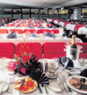 34 Leisure River Services Leisure River Services 35 Lunch Cruises, Dinner Cruises and Sunday Lunch Jazz Cruises Lunch Cruises Lunch cruise operates on Wednesday to Saturday.