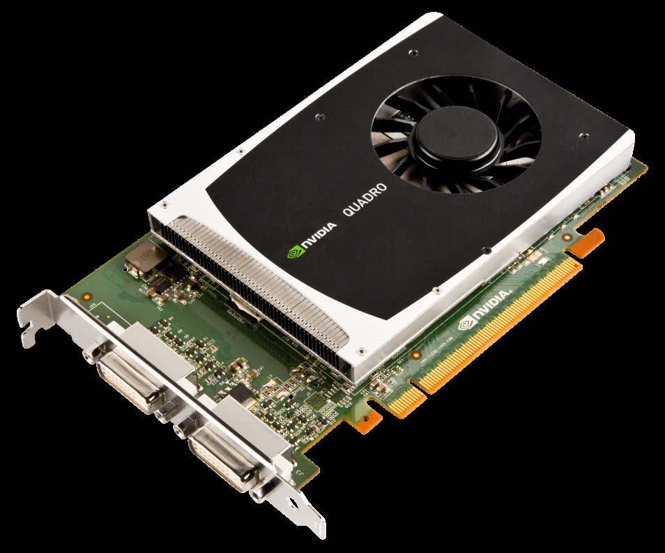 NVIDIA Quadro 2000D by PNY Built for diagnostic imaging Frame Buffer Memory Interface Memory Bandwidth 1GB GDDR5 128-bit 41.