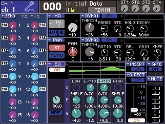 you want to use the high-pass filter on an 6 Ifinput channel, operate the HPF FREQ knob you want to initialize EQ settings or copy 7 Ifthem to another channel, use the tool but- or HPF ON/OFF button