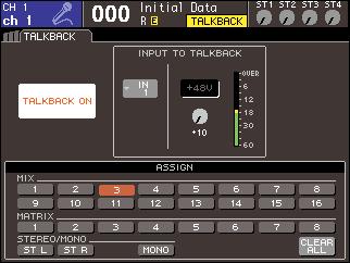 Talkback / Oscillator This chapter explains how to use the talkback and oscillator functions.