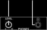 Front panel Front panel PHONES LEVEL control This adjusts the level of the signal that is output from the PHONES