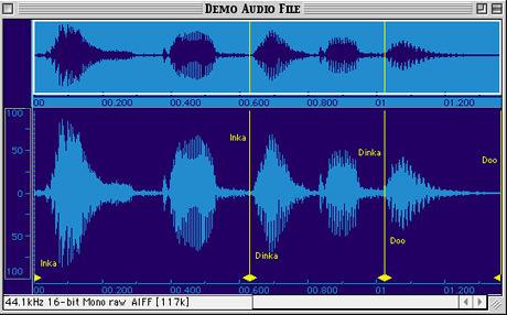A computer generated visual interpretation of an audio file shows purely sound quality as it relates to frequency.