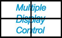 - Turns on/off the Video Wall function of the selected display. 4) Format - The format can be selected to see a divided screen. Full Natural You may not operate this function in MagicNet.