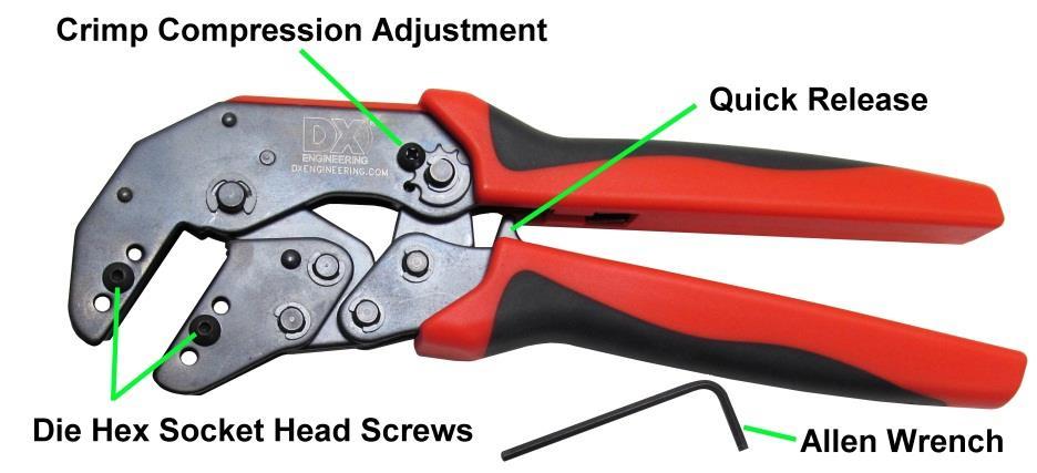 Connector Hand Tool has one adjustment.