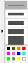 Toggle between hiding the toolbar after use and showing it continuously Minimize the toolbar Exit Easy Interactive Tools Parent topic: Using Easy Interactive Annotation Tools Selecting Line Width and