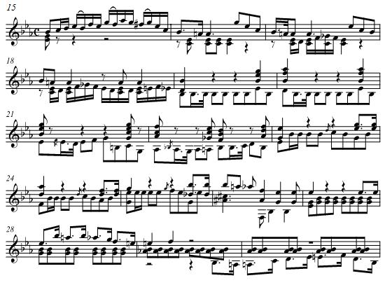97 cadence that firmly establishes the new key, this cadential option raises a problem of understanding; it makes one doubt whether this harmonic goal is achieved here. 203 Example 5. 35.