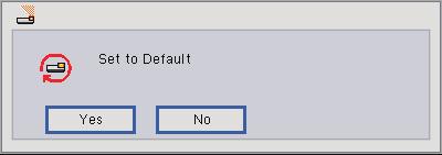 User Controls Default Settings Set to