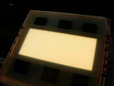Good Luminous Efficiency OLEDs are capable of emitting any color including white when a voltage is applied by combining organic materials that emit various colors such as red, green, and blue.