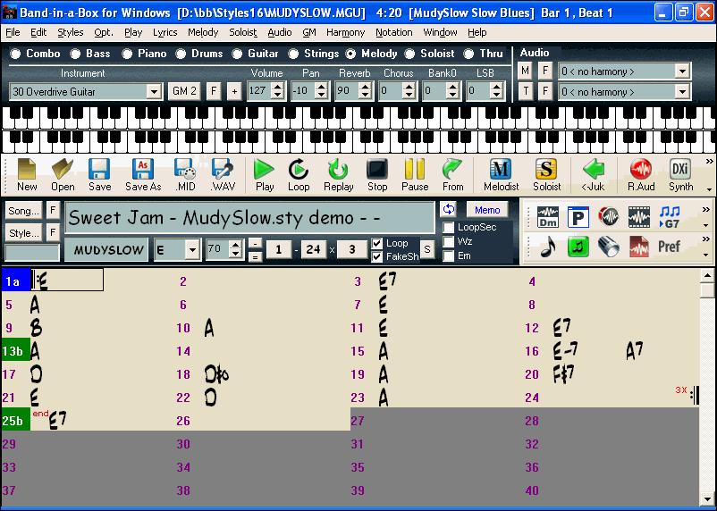 Chapter 2: QuickStart Creating music with Band-in-a-Box is as easy as 1-2-3! In this chapter, you ll see how easy it is to get started with Band-in-a-Box.