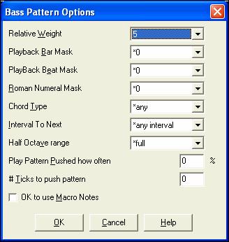 A new pattern can be created by selecting an empty cell in the StyleMaker grid and then opening the StyleMaker Pattern Editor window to enter notes with your mouse.
