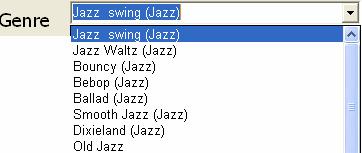 The first thing you should do is set the Genre for the reharmonization. For example, if you want Jazz Swing genre, choose that in the genre drop down.
