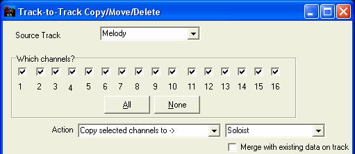 Inside the dialog, you should choose the Source Track and the destination track to Copy/Move selected channels to.