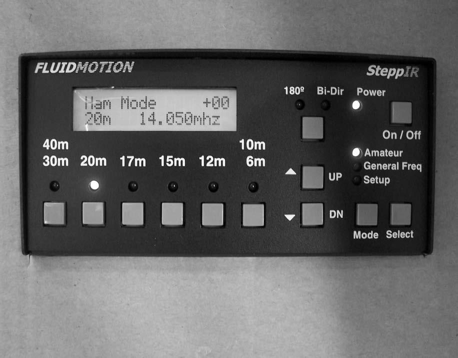 New SteppIR Controller Firmware 32 3) 40/30 Dipole selection- Button #4 toggles between having the 40/30 Dipole option installed or not.
