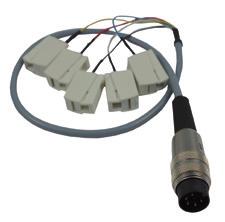 Picture Name Description Accessories or Converter Accessories Cable option 1 Cable adapter (0,4 m) Binder plug Series 680/5-Pol (m) to strand clips Transmitters with cable output can be connected T B