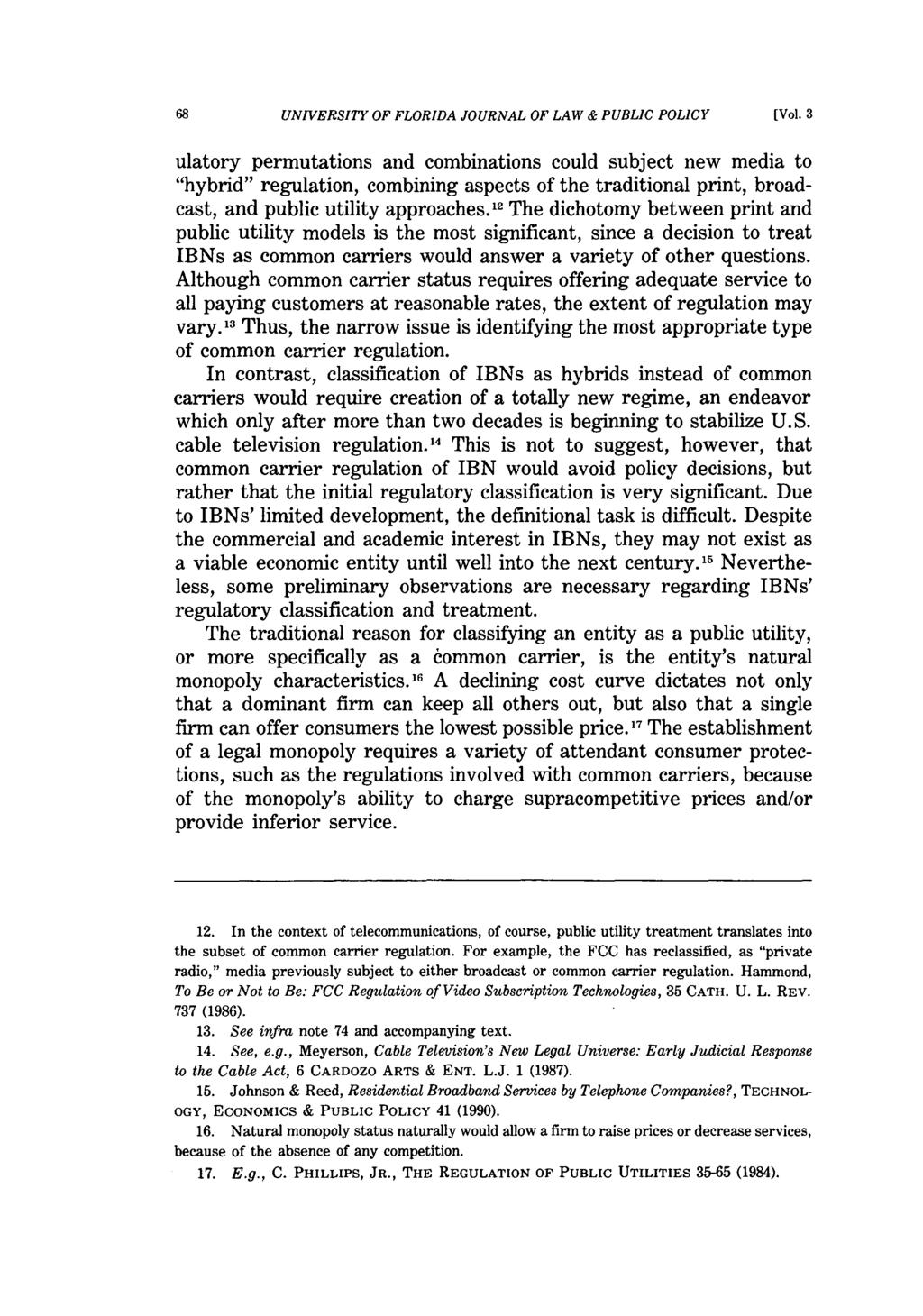 68 UNIVERSITY OF FLORIDA JOURNAL OF LAW & PUBLIC POLICY [Vol.